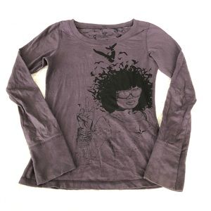 Prana long sleeves shirt eggplant color